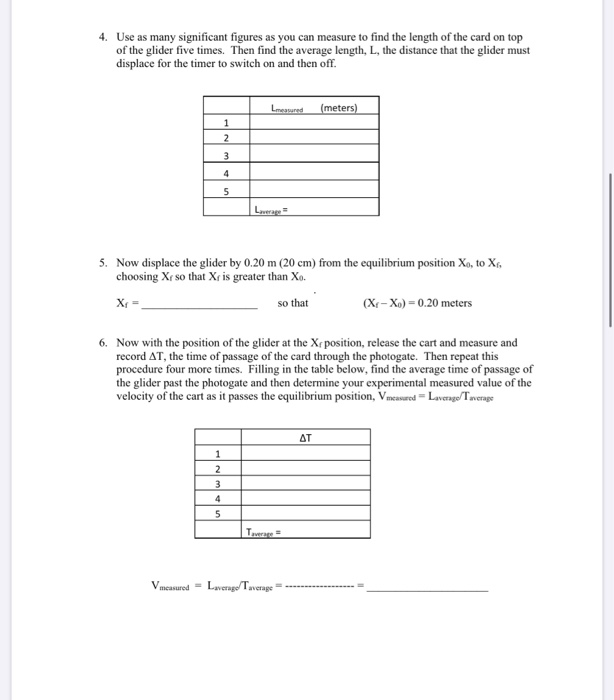 LAB: Conservation of Mechanical Energy of a Spring | Chegg.com