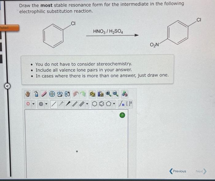 Solved Draw the most stable resonance form for the | Chegg.com