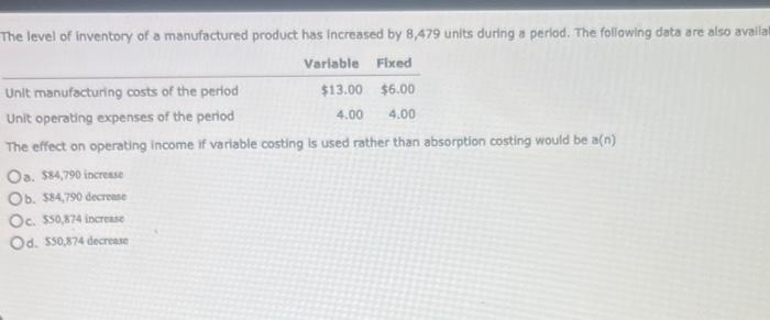 solved-the-level-of-inventory-of-a-manufactured-product-has-chegg