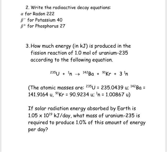 Uranium Radioactive Decay Equation - Tessshebaylo