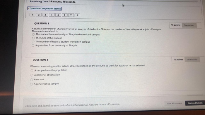Solved Remaining Time: 19 minutes, 15 seconds. Question | Chegg.com