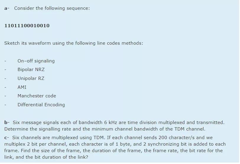 Solved a- Consider the following sequence: 11011100010010 | Chegg.com