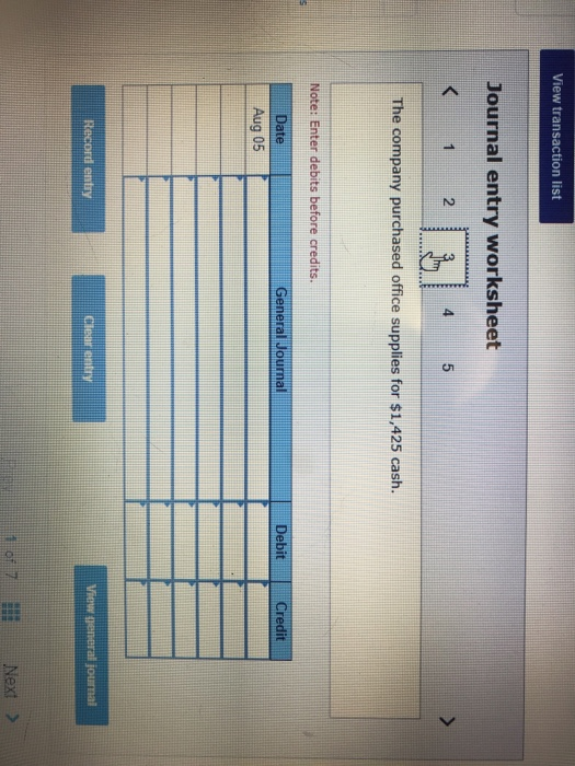 Solved: Journal Entry Worksheet 2 3 5 Madison Harris, The | Chegg.com