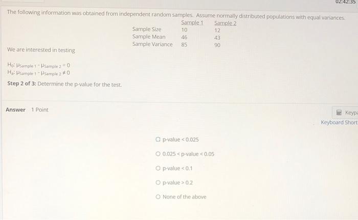 Solved The following information was obtained from | Chegg.com