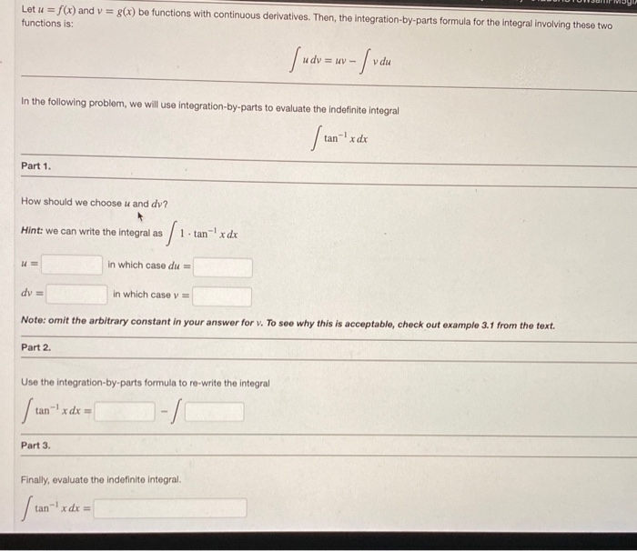 Solved Let U F X And V G X Be Functions With Contin Chegg Com