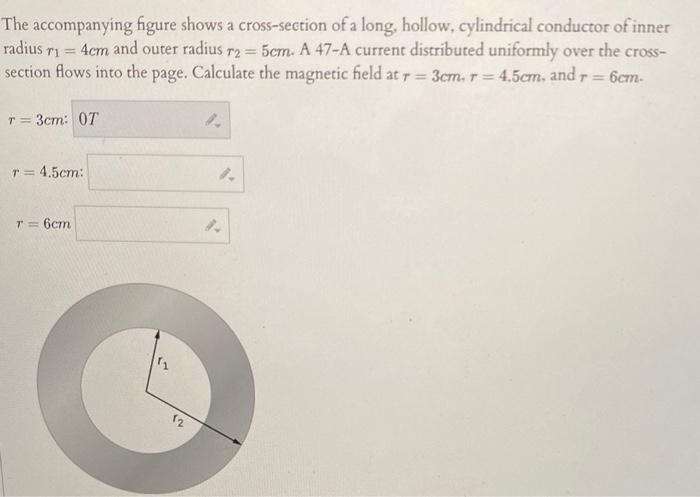 Solved The accompanying figure shows a cross-section of a | Chegg.com