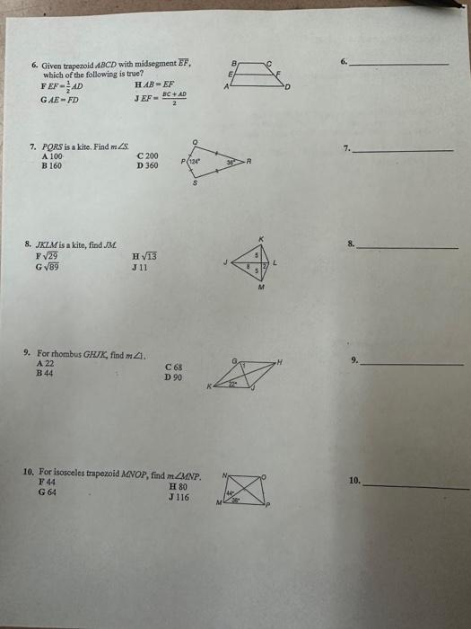 solved-6-given-trapezoid-abcd-with-midsegment-bf-6-which-chegg