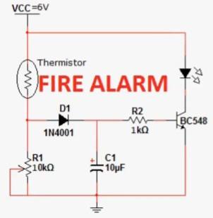 Solved Desgin this fire alarm using Multisim Software, and | Chegg.com