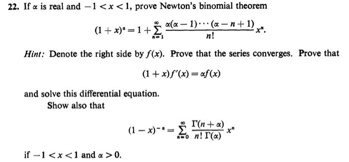 Solved 22. If α is real and −10. | Chegg.com