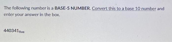 how to convert a number from base 5 to base 10
