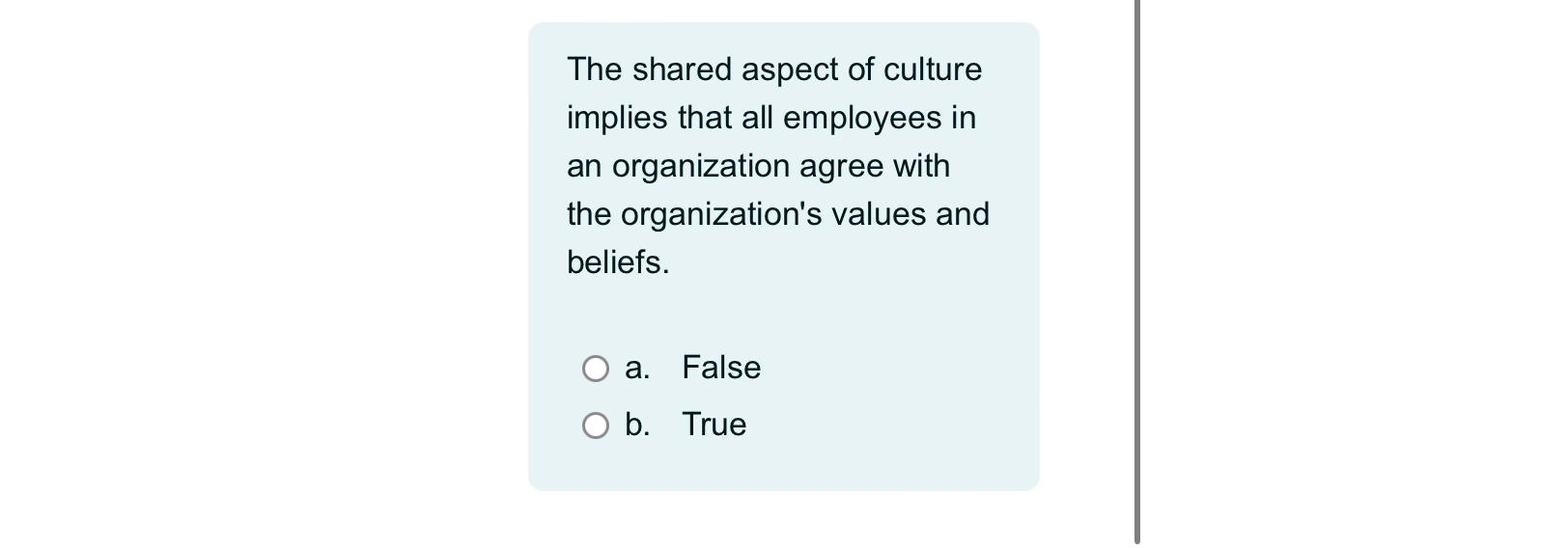 Solved The shared aspect of culture implies that all | Chegg.com