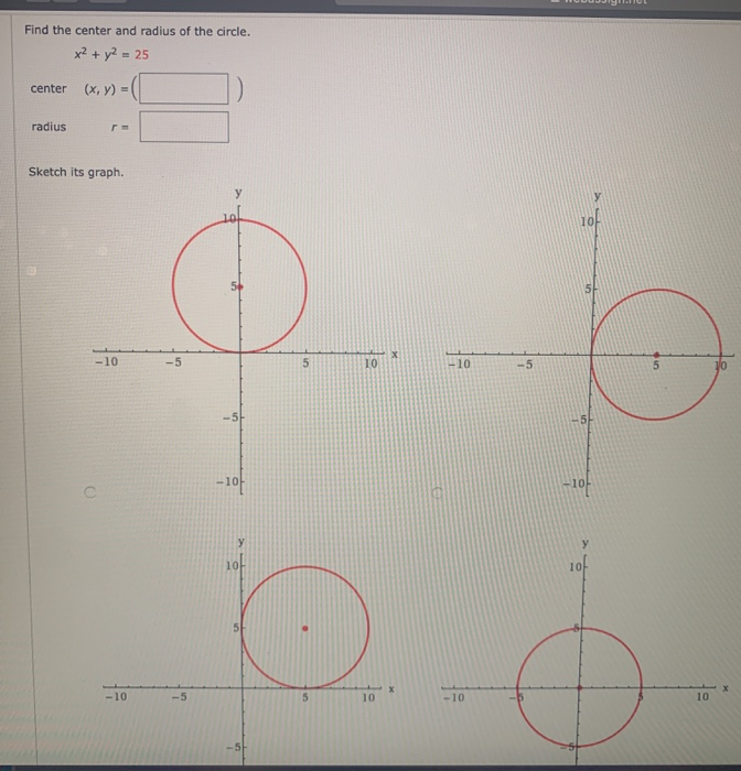 solved-find-the-center-and-radius-of-the-circle-x2-y2-chegg