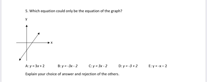 solved-5-which-equation-could-only-be-the-equation-of-the-chegg