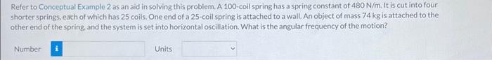 Solved Refer To Conceptual Example 2 As An Aid In Solving | Chegg.com