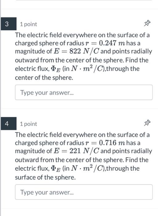 Solved The electric field everywhere on the surface of a | Chegg.com