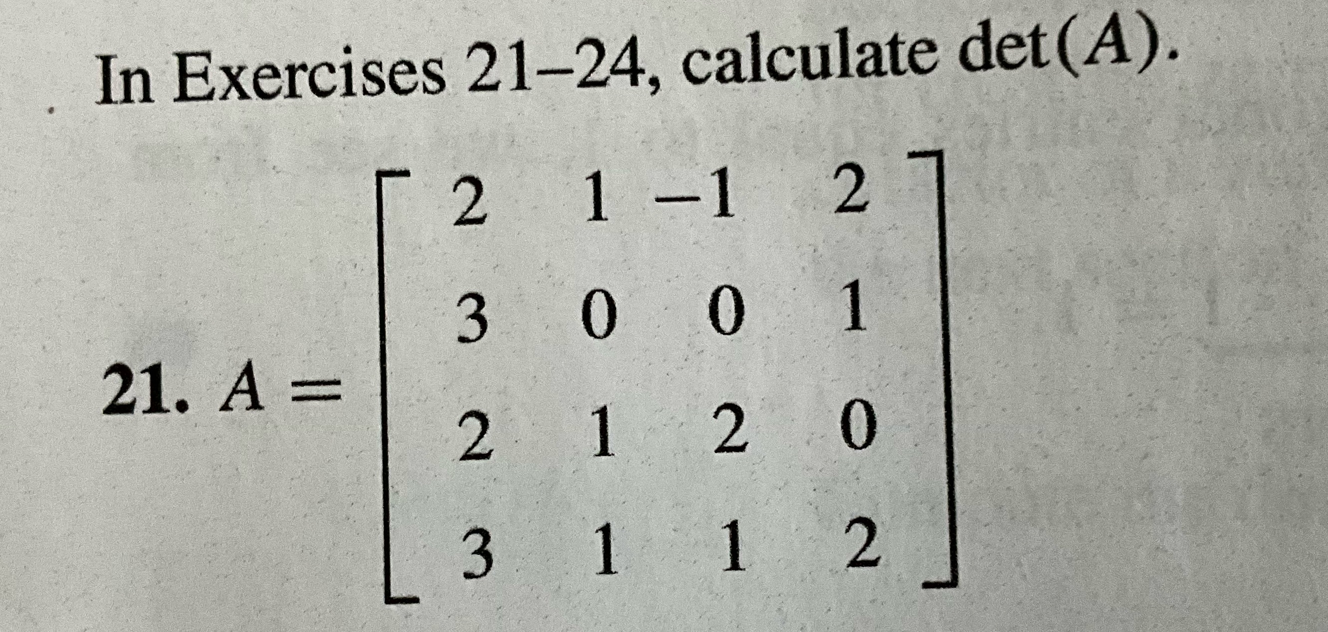 Solved In Exercises 21-24, ﻿calculate | Chegg.com