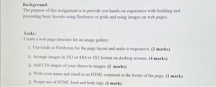 Solved Background: The purpose of this assignment is to | Chegg.com