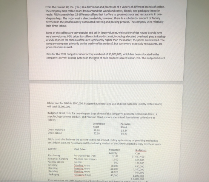 From The Ground Up Inc Fgu Is A Distributor And Chegg Com From The Ground Up Inc Fgu Is A, Ground Up Inc