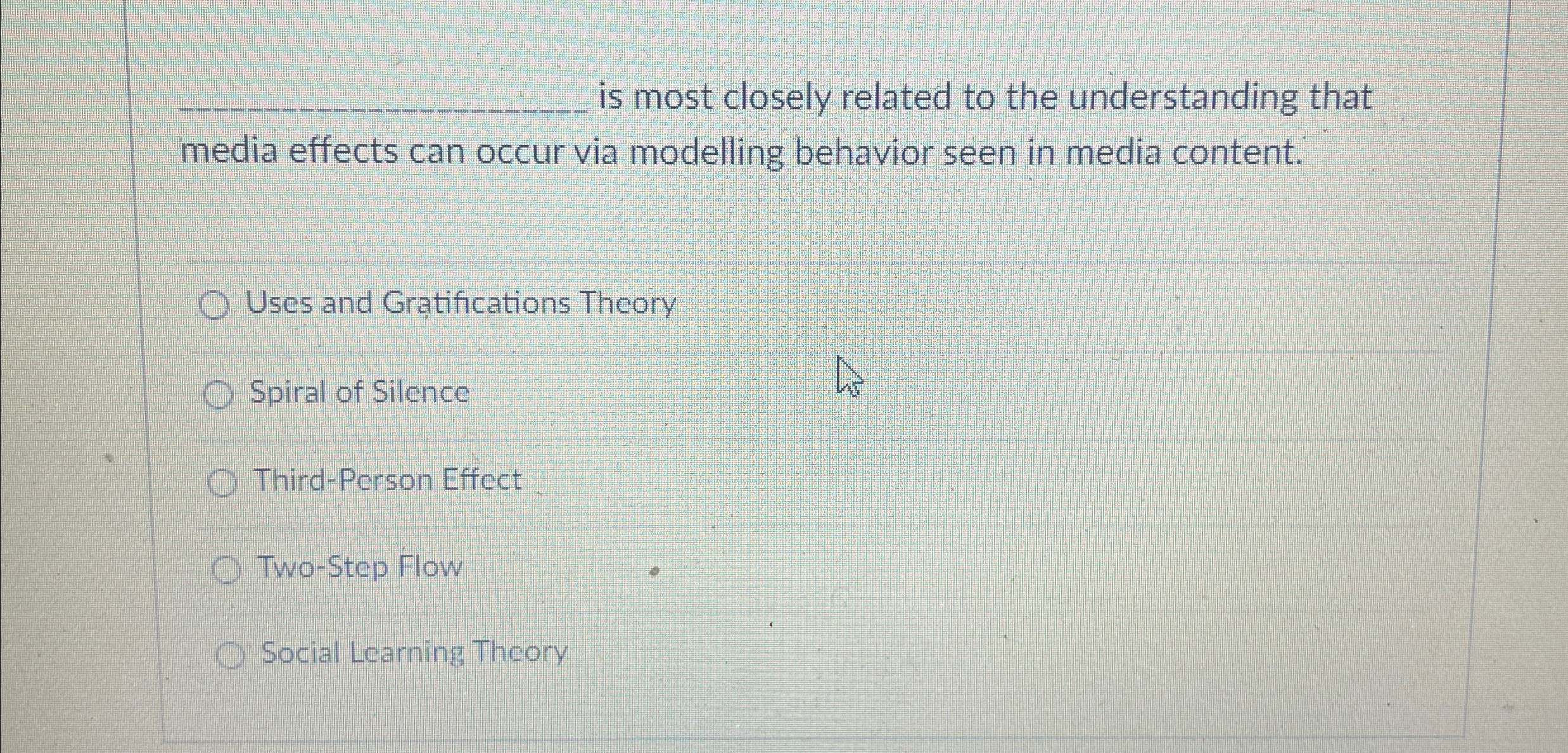 Solved is most closely related to the understanding that | Chegg.com
