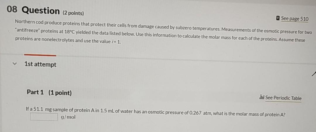 Solved 08 Question (2 points) @ See page 510 Northern cod | Chegg.com