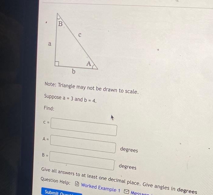 Solved - B с A А B B Note: Triangle May Not Be Drawn To | Chegg.com