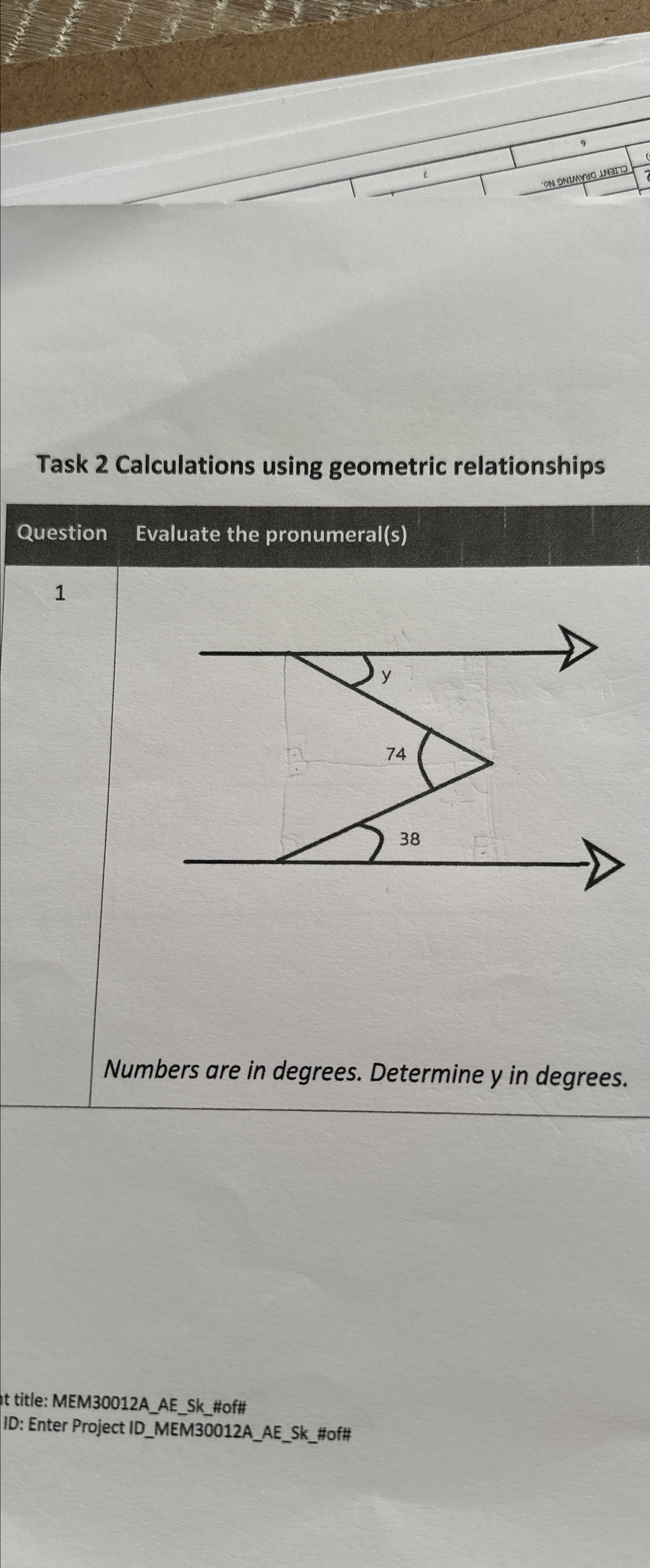 Solved Task 2 ﻿Calculations using geometric | Chegg.com