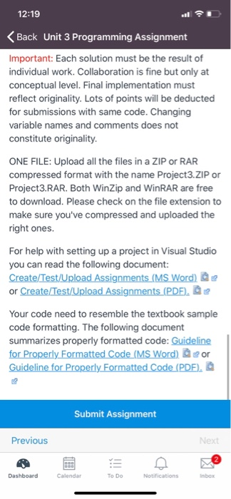 for this assignment, code the Solved 12:19 | Chegg.com