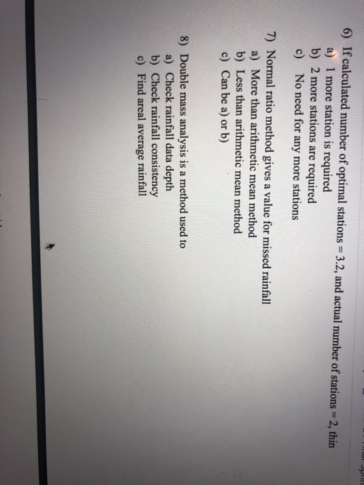 Solved 6) If calculated number of optimal stations = 3.2, | Chegg.com