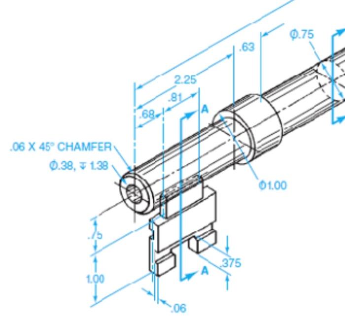 Need help with the Two View Drawings dimensions so I | Chegg.com