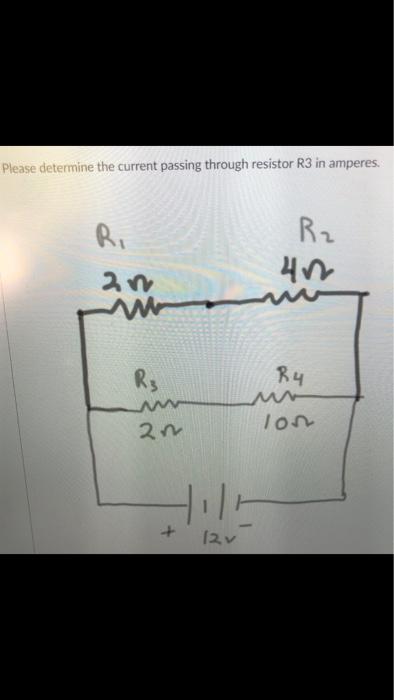 Solved Please determine the current passing through resistor | Chegg.com