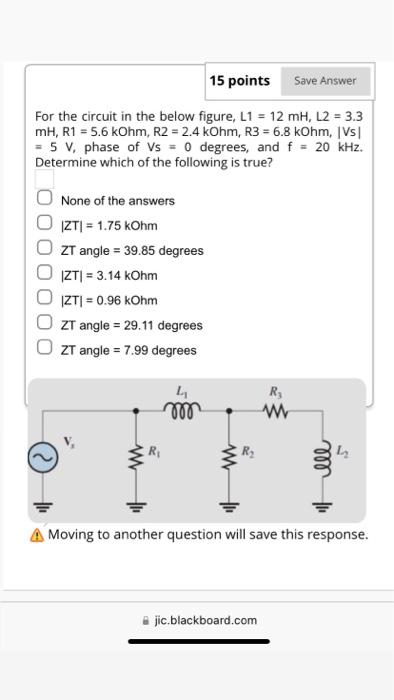 Solved For the circuit in the below figure, L1 = 12 mH, L2 = | Chegg.com