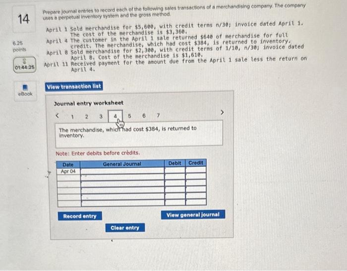 Solved Prepare Journal Entries To Record Each Of The | Chegg.com