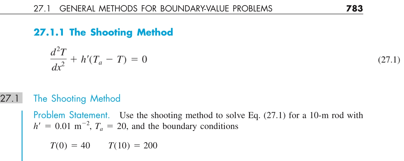 Solved 27.1 ﻿GENERAL METHODS FOR BOUNDARY-VALUE | Chegg.com
