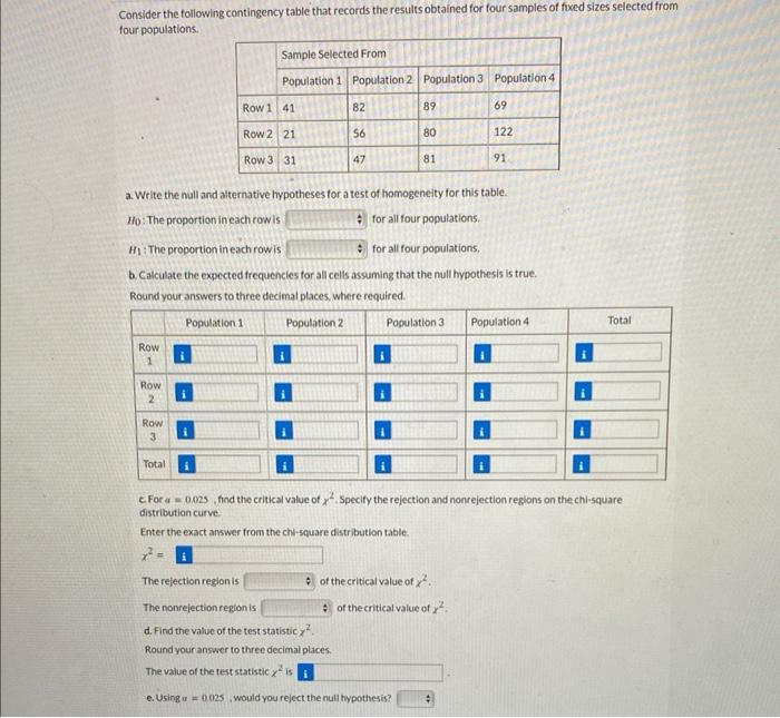 [Solved]: Consider the following contingency table that rec
