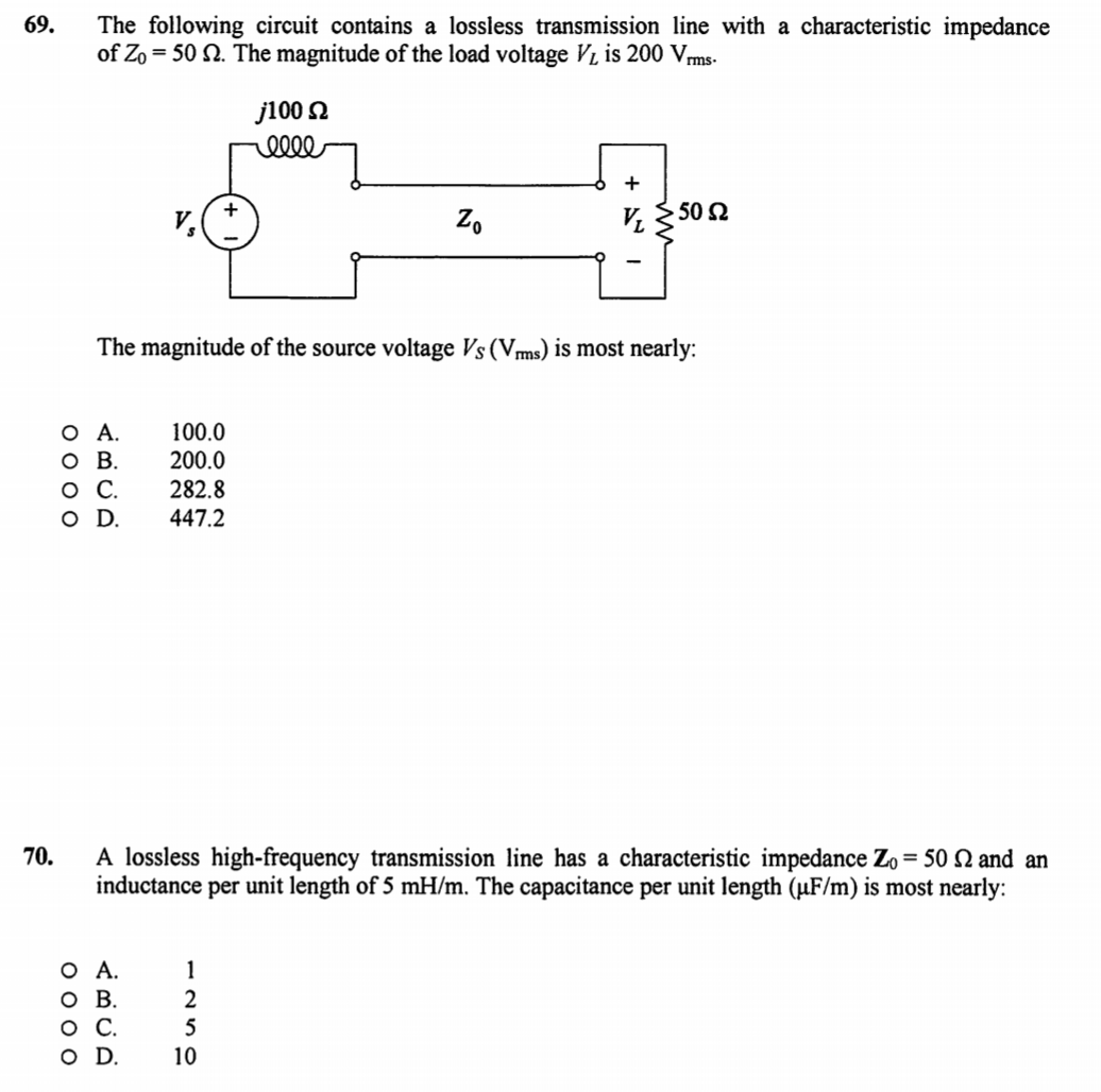 Solved 65. A balanced 3-phase load is rated at 100kVA and | Chegg.com