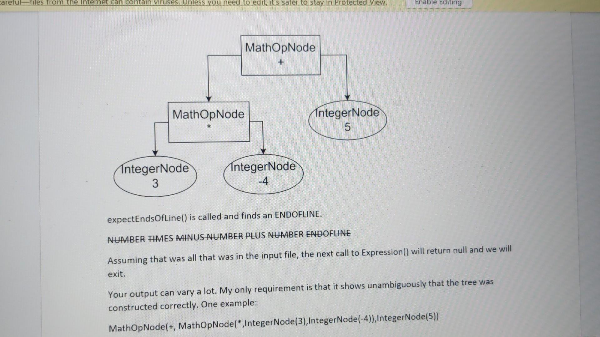 Solved ICSI 311 Assignment 3 - Start the Parser This | Chegg.com