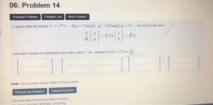 Solved 06: Problem 14 Previous Problem Problem List Next | Chegg.com