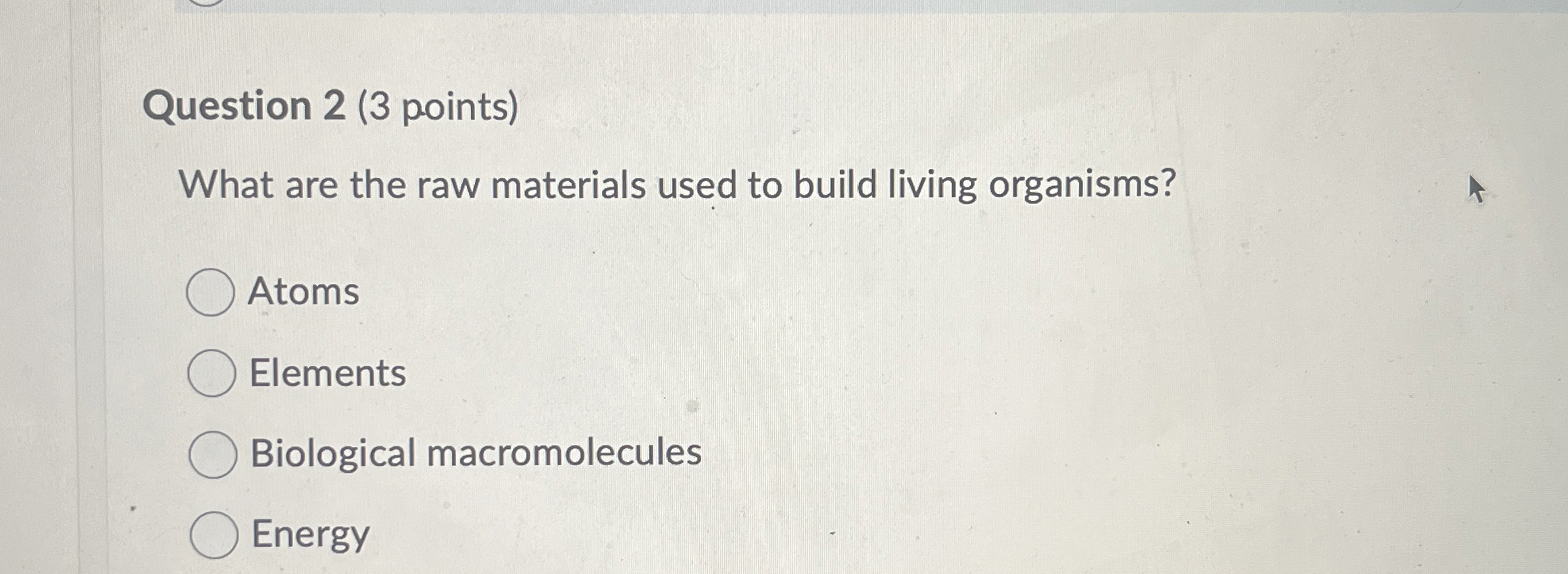 Solved Question 2 (3 ﻿points)What are the raw materials used 