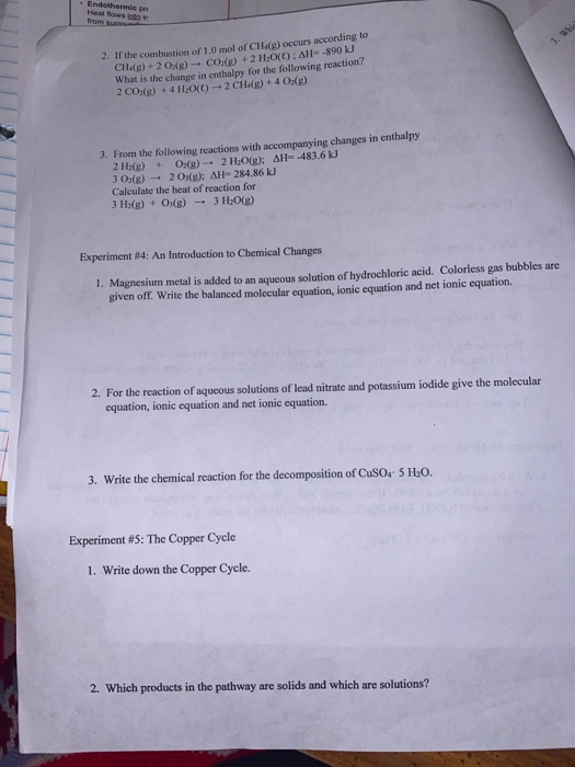 CHEM 1111 Lab Exam Review Handout The lab final exam | Chegg.com