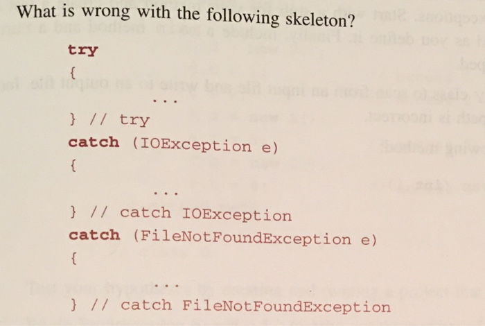 java try catch file not found exception