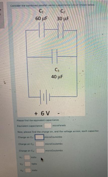Solved Consider the combined parallel-series capacitance | Chegg.com