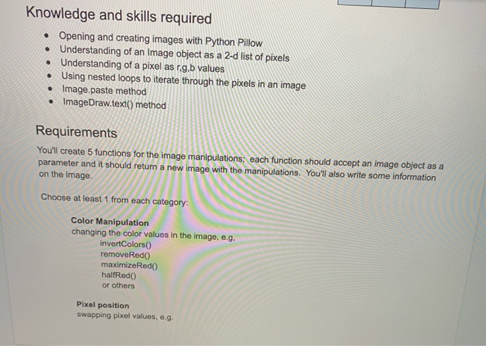 What you will demonstrate 1. Ability to solve small | Chegg.com