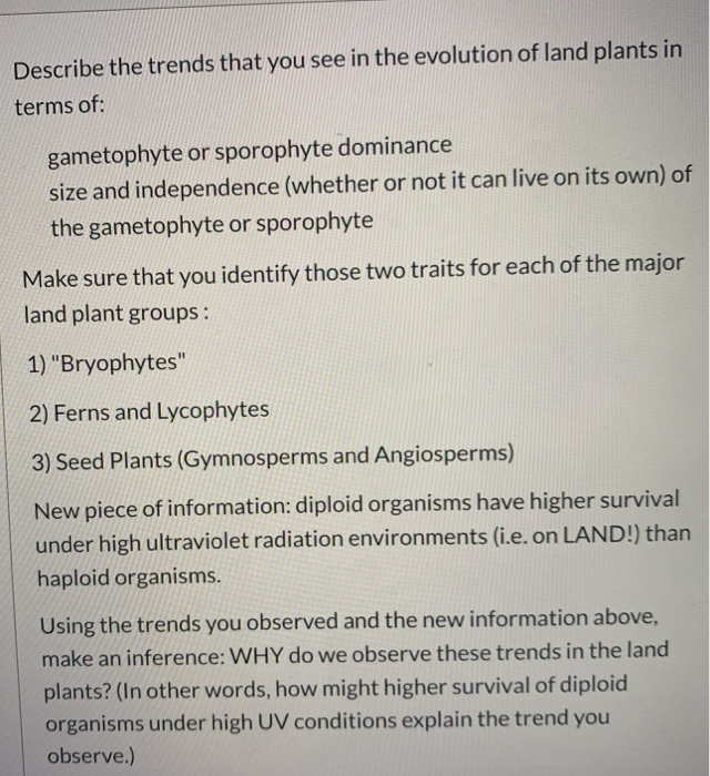 Solved Describe the trends that you see in the evolution of | Chegg.com