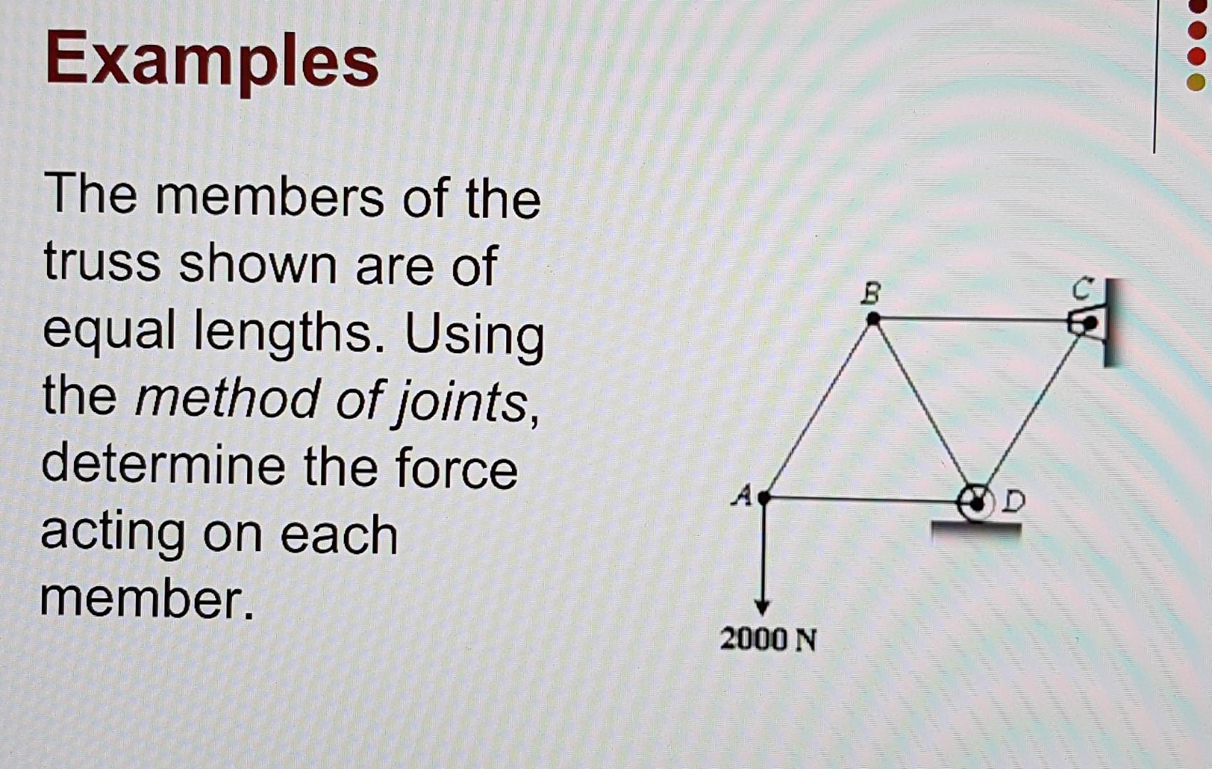 Solved STATICS QUESTION PLEASE HELP Please include reactions | Chegg.com