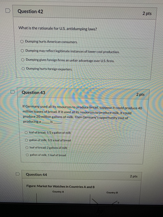 Solved D Question 42 2 pts What is the rationale for U.S. | Chegg.com