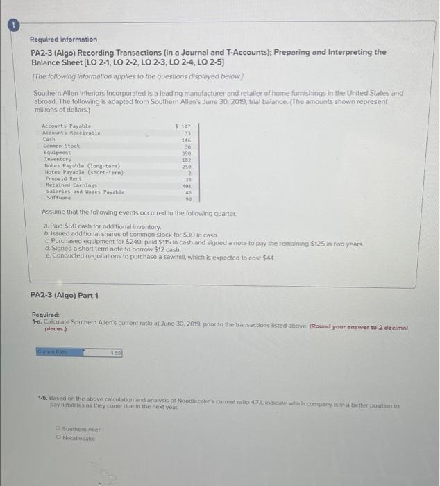 solved-required-information-pa2-3-algo-recording-chegg