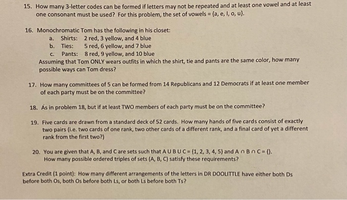 How Many 3 Letter Codes Can Be Formed