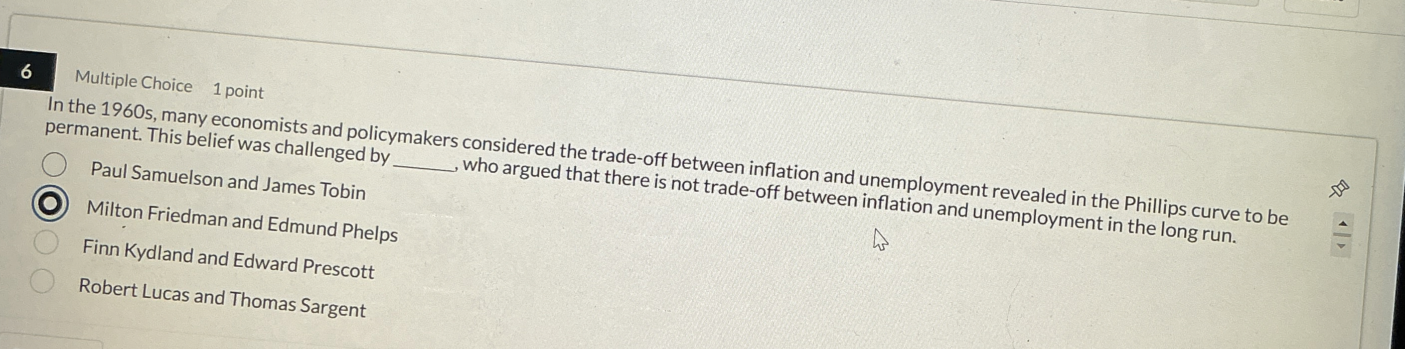 Solved 6Multiple Choice1 ﻿point Permanent. This Belief Was | Chegg.com