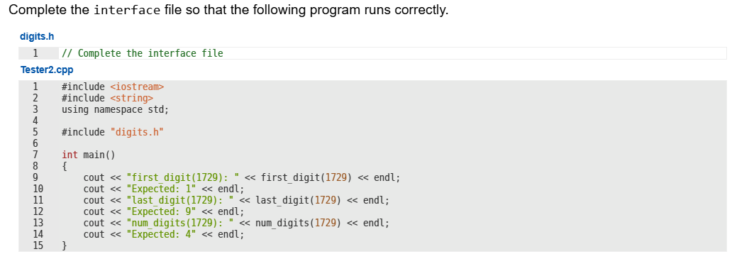 I need help with this problem in c++. thank you | Chegg.com