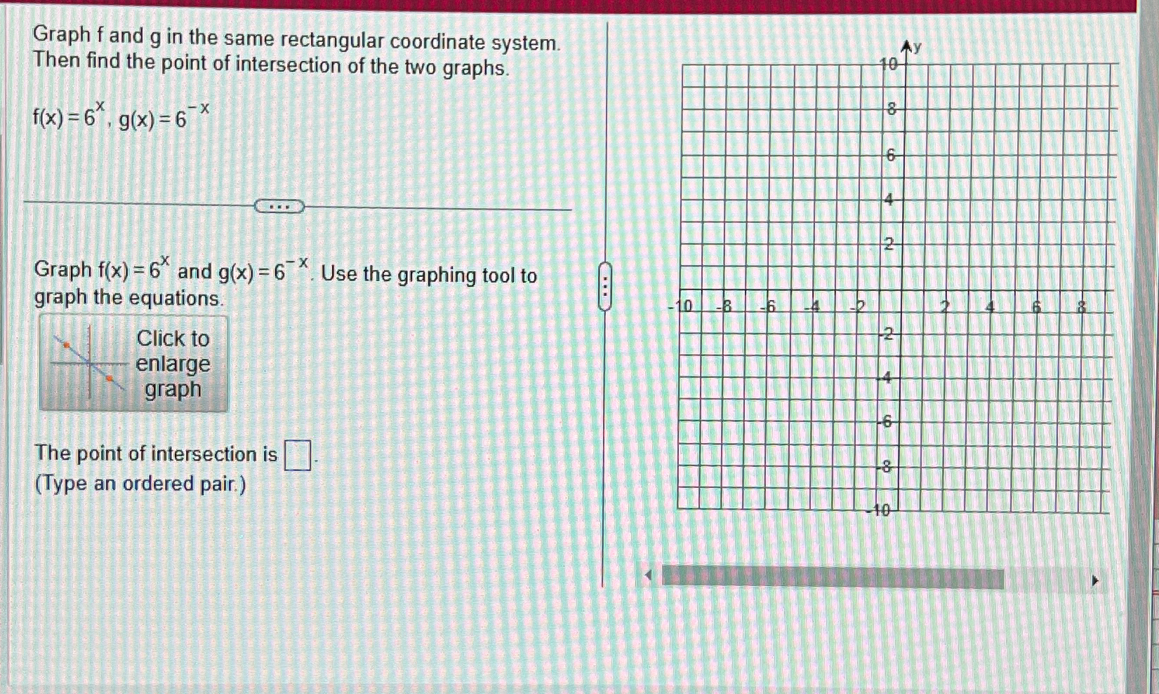Solved Graph f ﻿and g ﻿in the same rectangular coordinate | Chegg.com